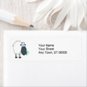 lustige Cartoon Schafe mit Blume (Insitu)