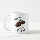 Lustige Cartoon-Schnurrbart-Tasse Kaffeetasse (Links)