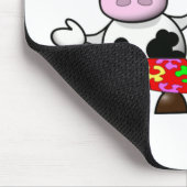 Lustige Cartoon-Strand-Kuh-Paar-Mausunterlage Mousepad (Ecke)