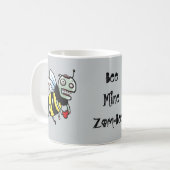 Lustige Cartoon-Tasse des Hummel-Bienenzombies Kaffeetasse (Vorderseite Links)