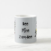 Lustige Cartoon-Tasse des Hummel-Bienenzombies Kaffeetasse (Mittel)