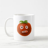 Lustige Cartoon-Tomate Kaffeetasse (Links)