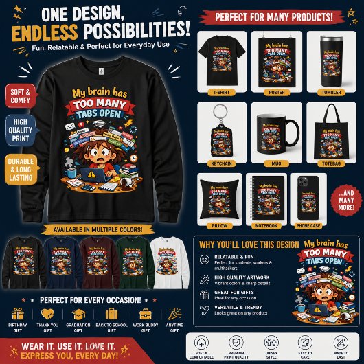 Lustige Cartoon-Überdenkungs-Design Sweatshirt