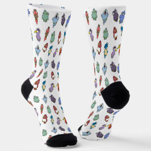 Lustige Cartoon-Vogel-Muster-Socken Socken