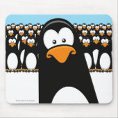 Lustige Cartoonpenguin-Armee Mousepad (Vorne)