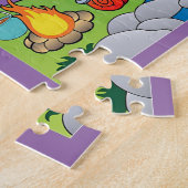 Lustige Cartoons Camping Puzzle (Seite)