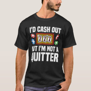 Lustige Casino-Designs für Männer Frauen Glücksspi T-Shirt