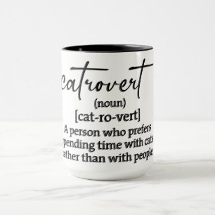 Lustige Catrovert-Definition Tasse