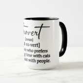 Lustige Catrovert-Definition Tasse (VorderseiteRechts)