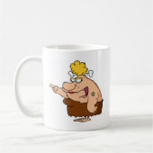 Lustige Cavewoman Kaffeetasse (Links)
