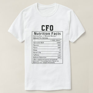 Lustige CFO Ernährungsfakten Geschenk für den Chef T-Shirt