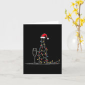 Lustige Champagner-Weihnachtsgrafik-Liebhaber von Karte (Gelbe Blume)