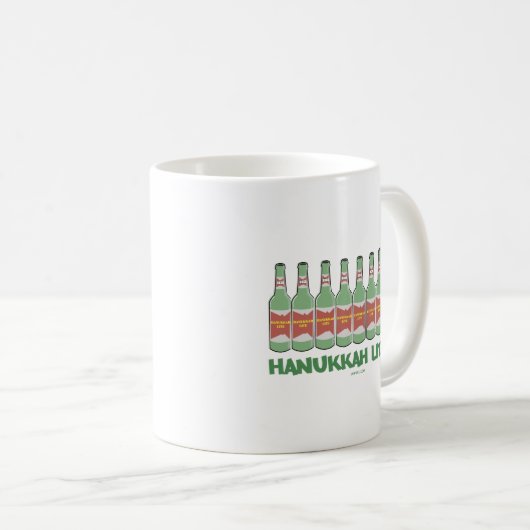 LUSTIGE CHANUKAH CHANUKKA LITES GESCHENKE KAFFEETASSE (VorderseiteRechts)