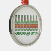 LUSTIGE CHANUKAH CHANUKKA LITES GESCHENKE SILBERNES ORNAMENT (Rechts)
