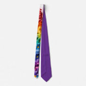 Lustige Charaktere Regenbogensteine Krawatte (Rückseite)
