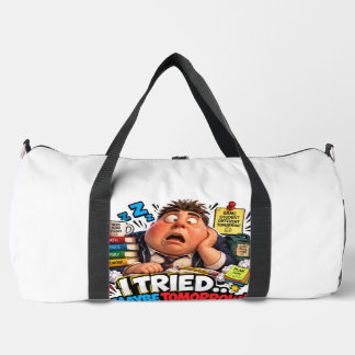 Lustige Charaktere Zurück zur Schule Ballon Duffle Bag