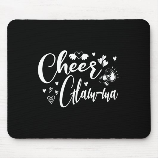 Lustige Cheer Glam-ma Cheerleading Coole Mutter Om Mousepad (Vorne)
