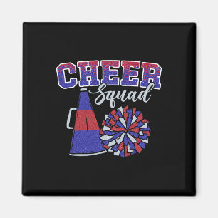 Lustige Cheerleader Cheer Squad Cheerleading Rot B Magnet