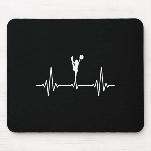 Lustige Cheerleader Kunst Mädchen Frauen Cheer Che Mousepad (Vorne)