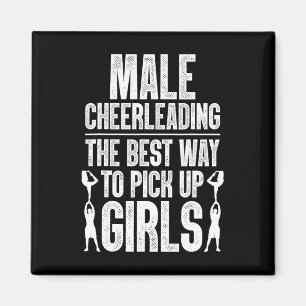 Lustige Cheerleading Cheer Art für Jungen Teenager Magnet