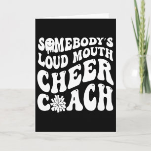 Lustige Cheerleading Jemand laute Stimme Cheer Coa Karte