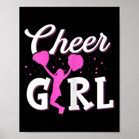 Lustige Cheerleading-Mädchen Frauen Cheer-Mutter C Poster (Vorne)