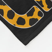 Lustige Cheerleading-Mädchen Leopard Cheetah Druck Fleecedecke (Ecke)