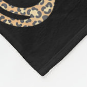 Lustige Cheerleading-Mädchen Leopard Cheetah Druck Fleecedecke (Ecke)