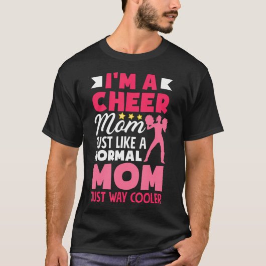 Lustige Cheerleading-Mutter Cheer T-Shirt (Vorderseite)