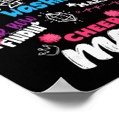 Lustige Cheerleading-Mutter für Cheer-Mütter Cheer Poster (Ecke)