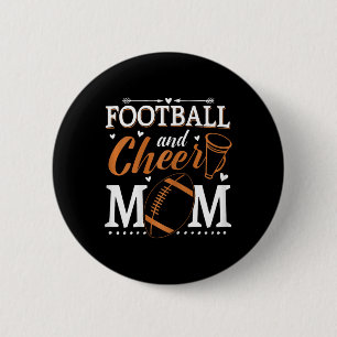 Lustige Cheerleading-Mutter Fußll und Cheer-Mutter Button