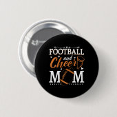 Lustige Cheerleading-Mutter Fußll und Cheer-Mutter Button (Vorne & Hinten)