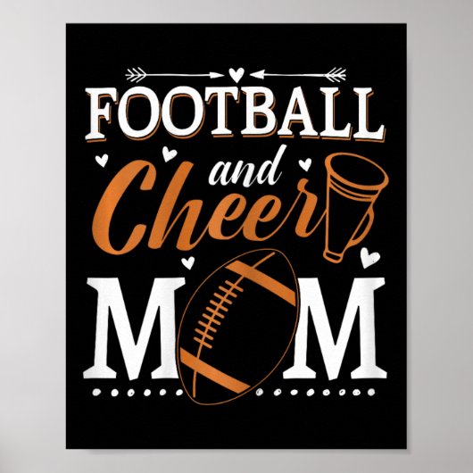 Lustige Cheerleading-Mutter Fußll und Cheer-Mutter Poster (Vorne)