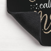 Lustige Cheerleading-Mutter Leopard Cheetah Print  Mousepad (Ecke)