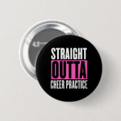 Lustige Cheerleading-Sprüche Cheer-Übung Cheer-Mäd Button (Vorne & Hinten)