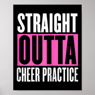Lustige Cheerleading-Sprüche Cheer-Übung Cheer-Mäd Poster