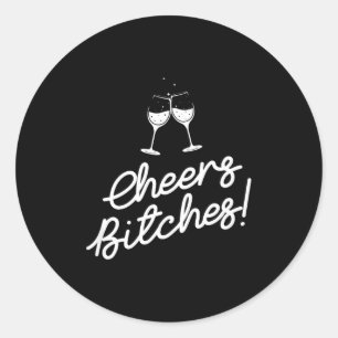 Lustige Cheers Es Erwachsener Silvester Lustige Pa Runder Aufkleber