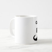 Lustige CHEF Kaffee-Tassen, Schnurrbart Kaffeetasse (Vorderseite Links)