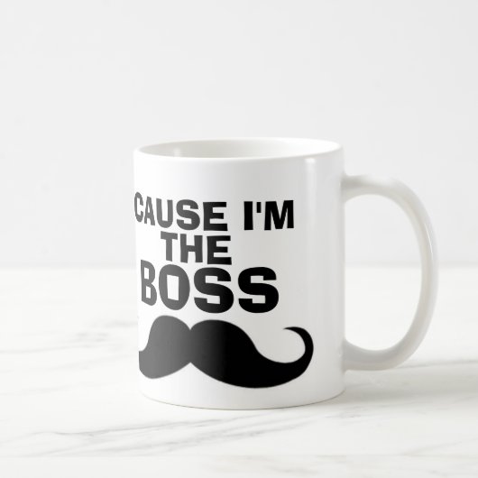 Lustige CHEF Kaffee-Tassen, Schnurrbart Kaffeetasse (Rechts)