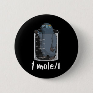 Lustige Chemie Chemiker Student Wissenschaft Lehre Button