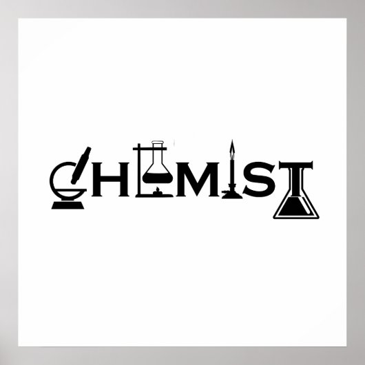 Lustige Chemie-Geschenke für Chemiker Poster (Vorne)