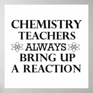 lustige Chemie Poster