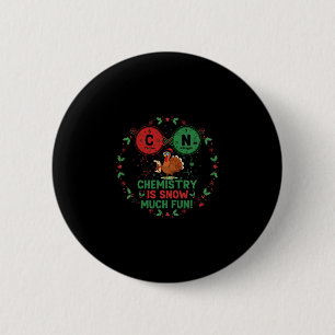 Lustige Chemie Weihnachten Truthahn Wissenschaft P Button