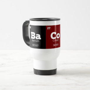 Lustige chemische Elemente Bacon Reisebecher