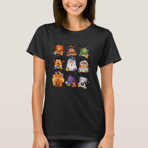 Lustige Chicken Nuggets in Kürbis-Zombie-Kostüm Ha T-Shirt