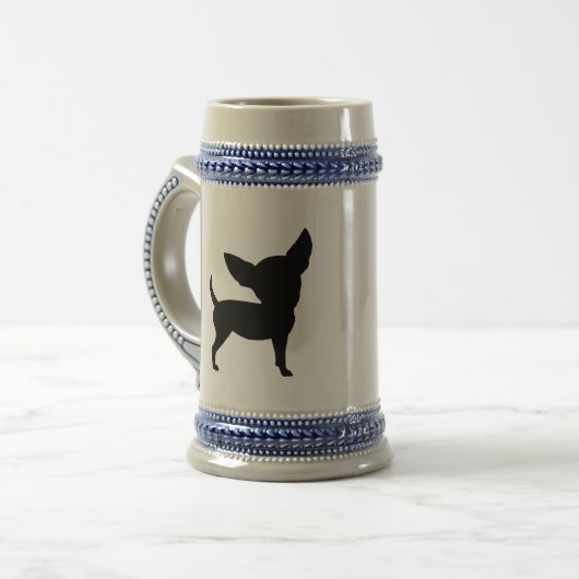 Lustige Chihuahua Bierglas (Vorderseite Links)