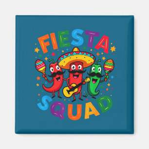 Lustige Chili-Pfeffer-Festa-Squad Cinco de Mayo Magnet