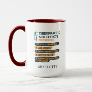 Lustige chiropraktische Nebenwirkungen Scherz pers Tasse