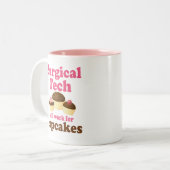 Lustige chirurgische Technologie Zweifarbige Tasse (Vorderseite Links)