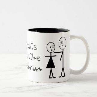 Lustige Chloroform-Tasse Zweifarbige Tasse